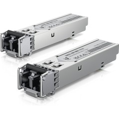 Ubiquiti UF-MM-1G SFP - High-Speed Multi-Mode Fiber Optic Transceiver - Dual LC - 10/100/1000 Mbit/s - 2-Pack - Reliable Network